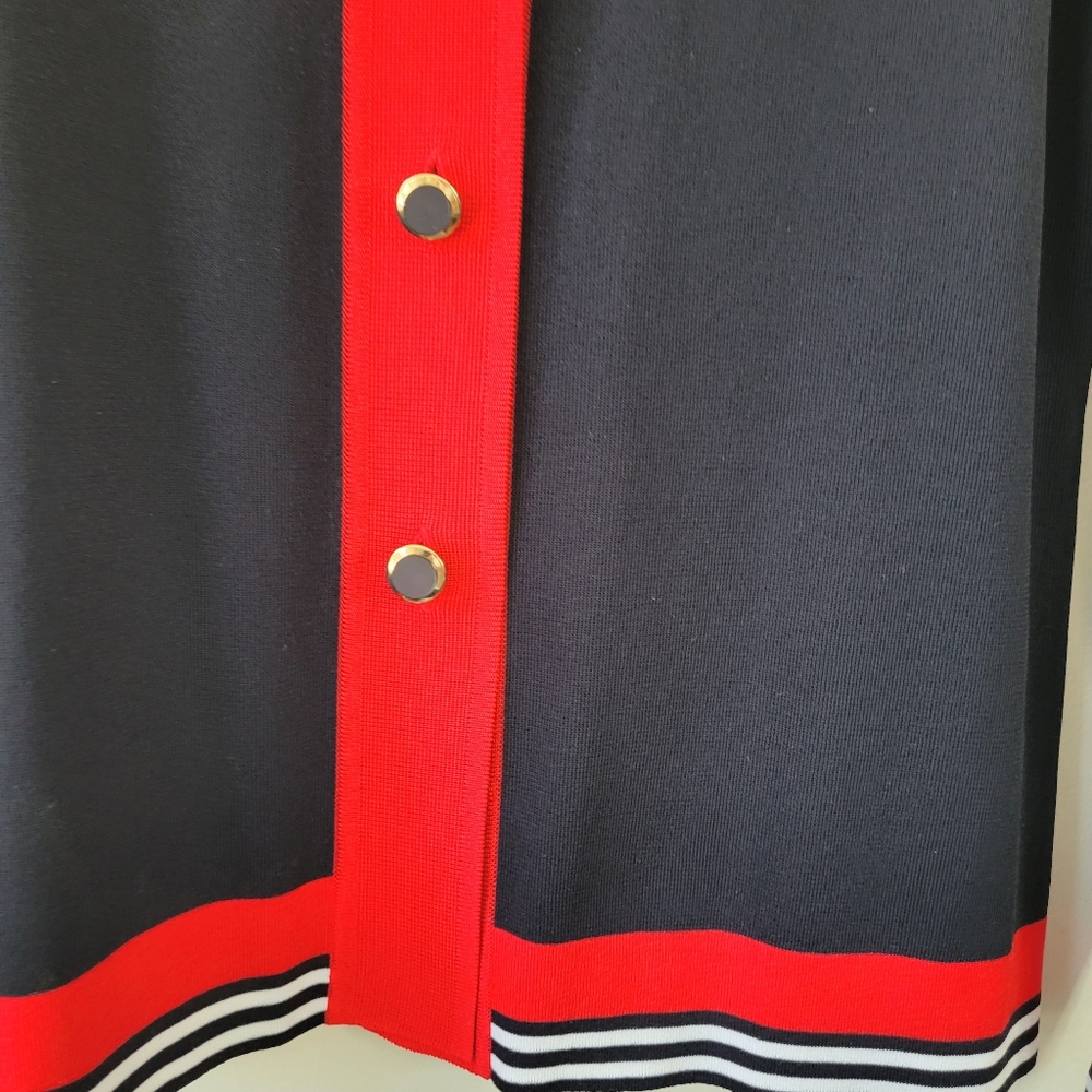 Misook Cotrast Trim Button Front Top Cardigan Jac… - image 4